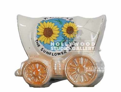 3x3" CERAMIC-KANSAS-WAGON-SALT-N-PEPPER