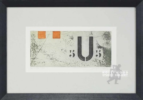 16X23 LEROUX EUTKE ETCH "5 U 5"/BLK