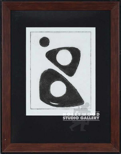 27X21 GILLETTE B/W GEOM.ETCHING/DBL