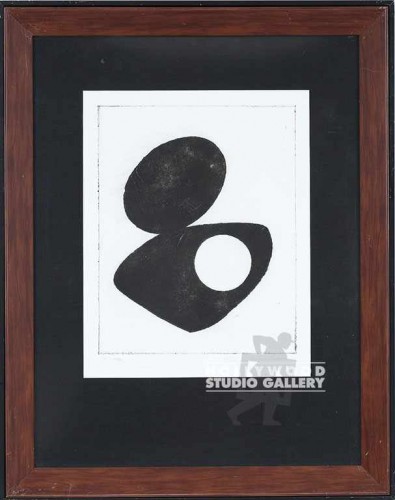 27X21 GILLETTE B/W GEOM.ETCHING/DBL