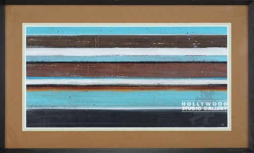 27X45 HALL RADIO B STRIPES/BLK METL