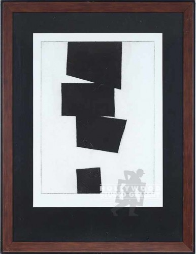 40X30 GILLETTE B/W GEOM.ETCHING/DBL