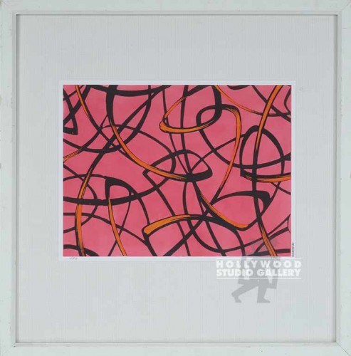 21X21 UTAY POINTY LOOPS-PINK/WHITE