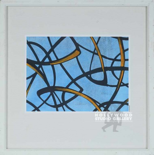 21X21 UTAY POINTY LOOPS-BLUE/WHITE