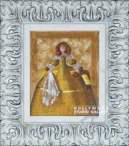 18X16 MORAGO COSTUME COLLAGE-GOLD