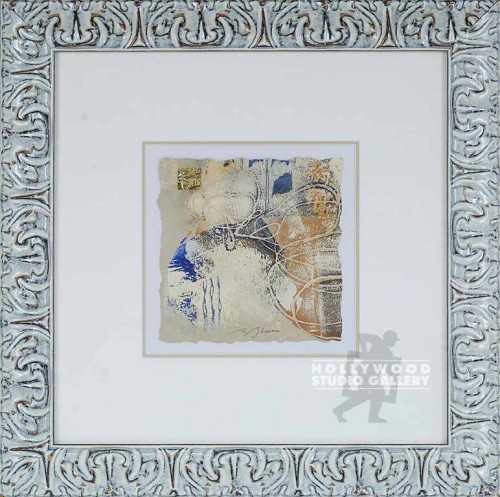 17X17 BLASCO TAN-BLU ABST/ORN.WHITE