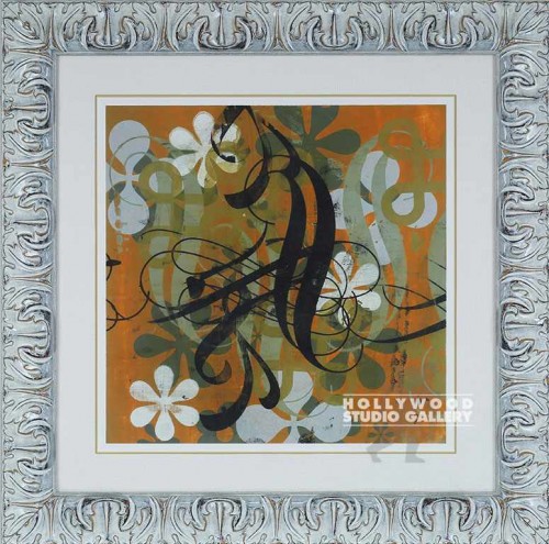 29X29 HALL RETRO SHAPES/WHT.ORNATE