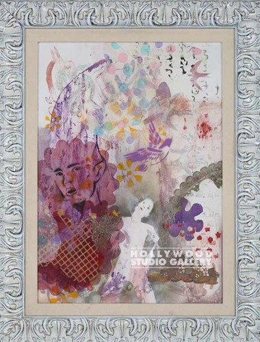 36X28 "AMORIS" FIGURE-LACE COLLAGE