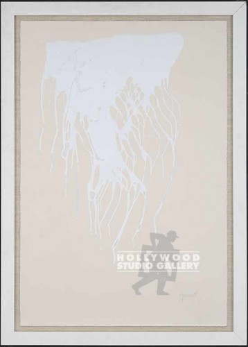 51X36 GARRETT WHITE DRIPS/ WHT-BLK