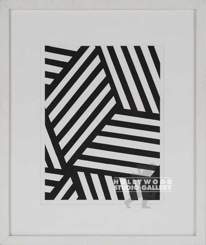 19X16 N.MARIE B/W MONO.PATTERN4/WHT