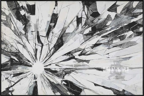 41X61 DRYZ SHATTERED 1-B/W CNVS/BLK