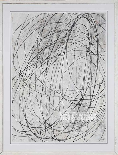 53X41 NGO BEYOND 2-B/W SCRIBBLE/WHT