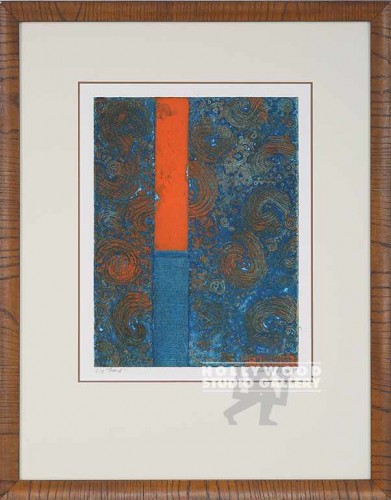 28X22 ERENHALT TEAL-ORANG BAND/WOOD