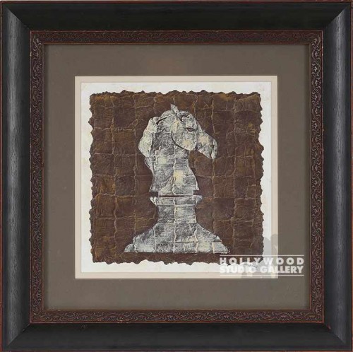 18X18 RAMOS CHESS PICE COLLAGE/BRN