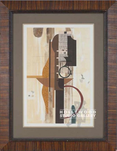 37X29 CALKINS BROWN ETCHING/STRIPE