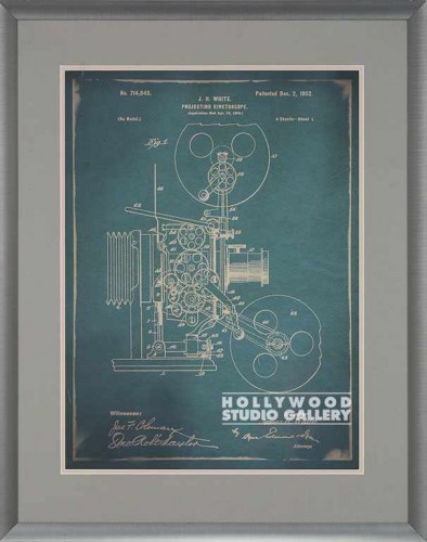 36X29 GI MOVIE PROJECTOR 3-BLU PRNT