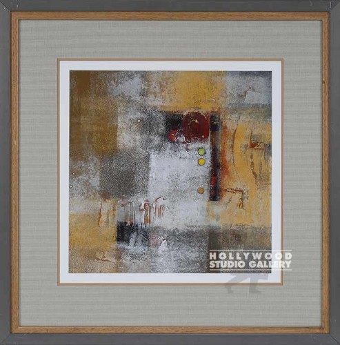 27x27 CHILE BRN ABSTR/WOOD+GRAY MTL