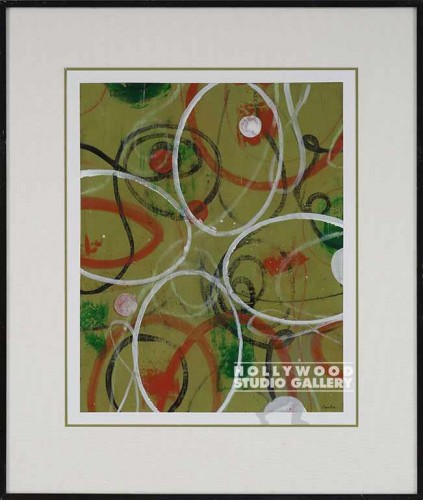 31X26 CLARKE GRN SWIRL B ABST/METAL