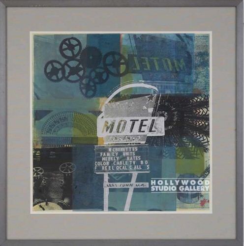 33X33 HALL SAGE-"MOTEL"-GEARS/PEWTR