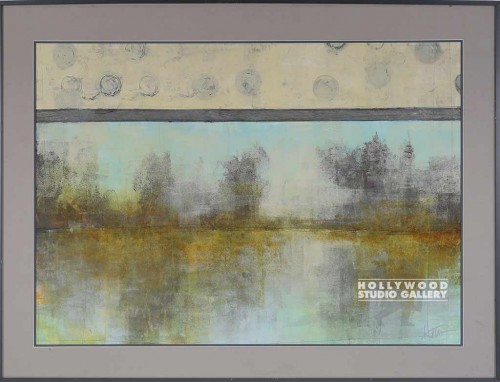 37X49 HARRIS GRAY TREES-DOTS/GR MTL