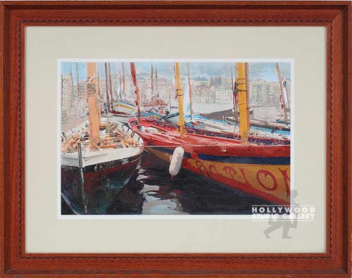 29X36 SOKOL-HOLNE JETTY-BOATS/ OAK
