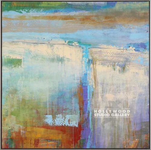 41X41 HARRIS CREST BLU-GRN-WHT ABST