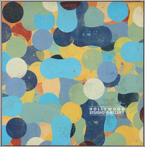 41X41 HALL EQUITY BLU-YEL-BUBBLES