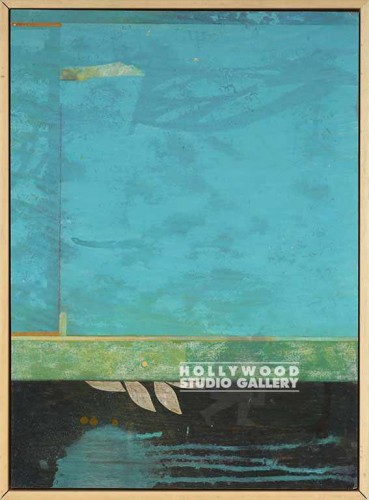 23X17 HUCK TURQ MIX-MEDIA WOOD/LITE