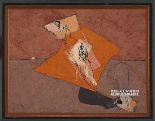 34X44 GUERRA RUST BURLAP-STRING/DRK