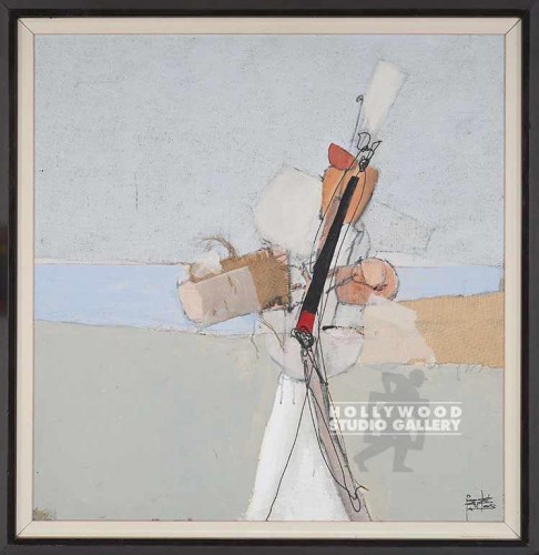 41X40 GUERRA PALE BURLAP-STRING/DRK