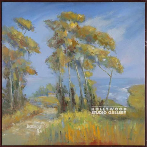 51X50 ROBERTS BLU TREES-OCEAN CNVS