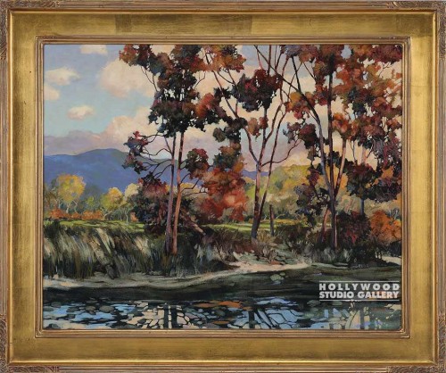 31X37 MUNZ BROKEN LIGHT-TREES/GOLD