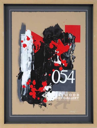 31X24 JONES 054 RED-BLK-WHT SPLASH