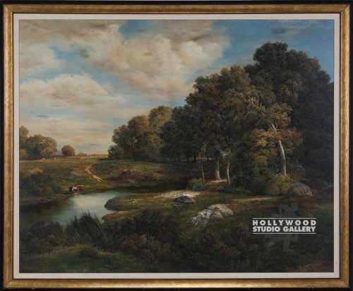 55X66 KORCK..TRAD.SCAPE-COWS/GOLD