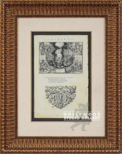 27X21 ANTQ. ENGRAVING/GOLD FRM