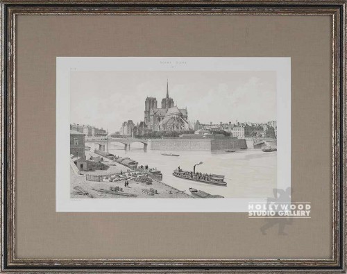 17X22 ANTQ. PARIS LITHO-PETIT PONT