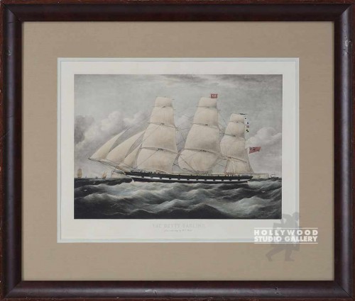 25X30 BETTY DARLING NAUTICAL/WALNUT