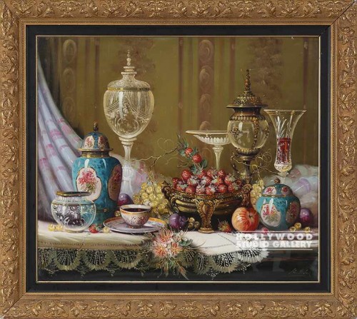35X39 MICHEL EURO.STILLIFE/ORN.GOLD