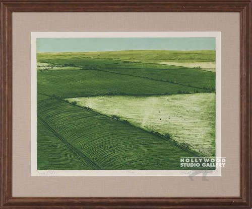 28X34 WHEELER IOWA FIELDS-ETCH/WOOD