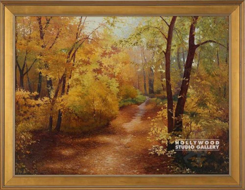 35X45 SKRIPNICHENKO FALL TREES/GOLD