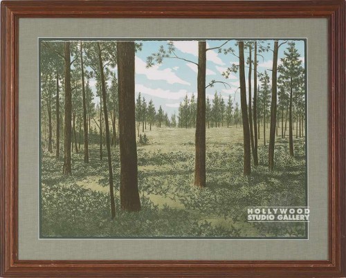 32X39 WHEELER 70`S TREES-"PATH"/OAK