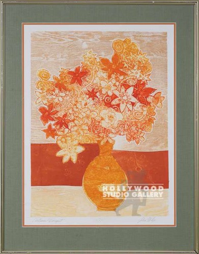 33X25 WOLFE AUT`M BOUQUET-ORNG/BRAS