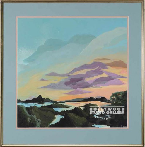 32X31 ALLEN PASTEL SUNSET 1/BRASS