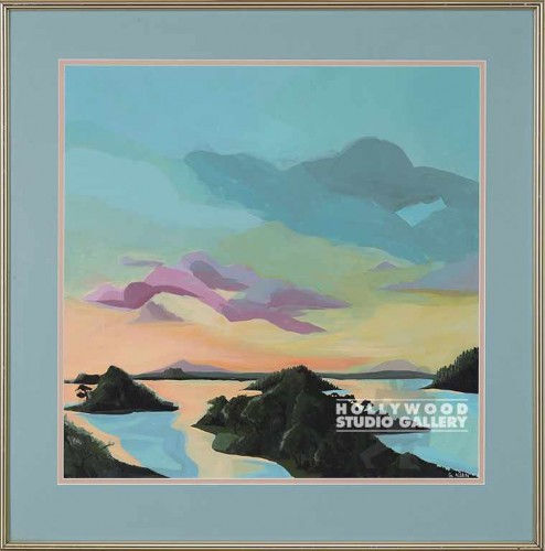 32X31 ALLEN PASTEL SUNSET 2/ BRASS