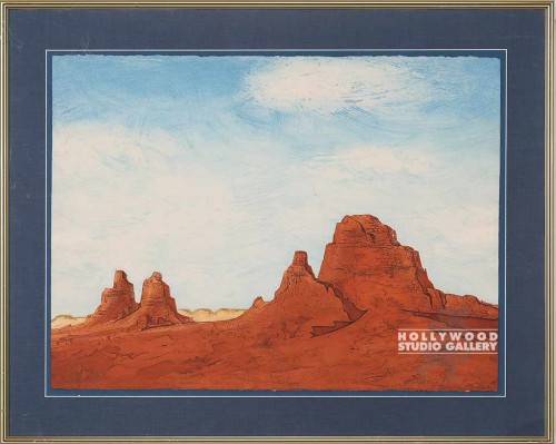 30X37 WHEELER RED WALL MTN.ETCH/BRS