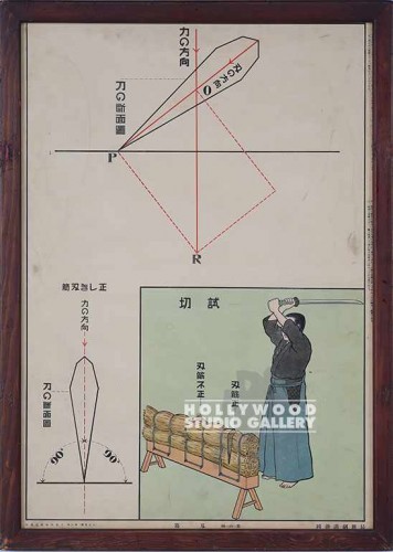 31x23 MARTIAL ARTS DIAGRAM/FRAMED