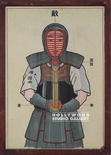31x23 MARTIAL ARTS DIAGRAM/FRAMED