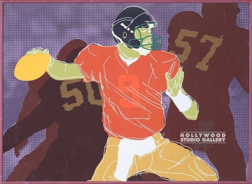 22X30 GI QB READY-F.BALL PLAYR/PURP