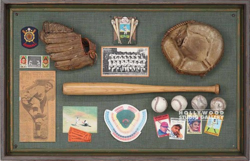 26X40x3" 3-D BASEBALL COLLAGE/JJ/RF