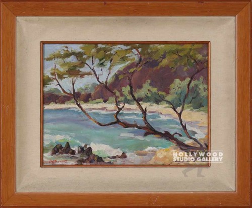 19X23 BUSHART MAUI COAST-TREE-CANVS